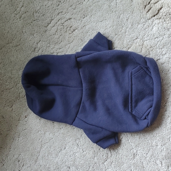 American Apparel flex fleece dog zip hoodie S blue
